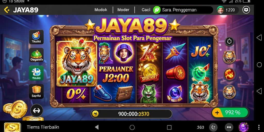 Tampilan gameplay JAYA89 yang menggembirakan dan penuh warna.