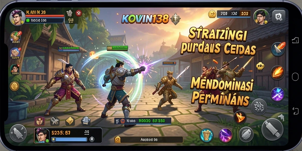 Screenshot KOIN138 menampilkan gameplay strategi yang seru.