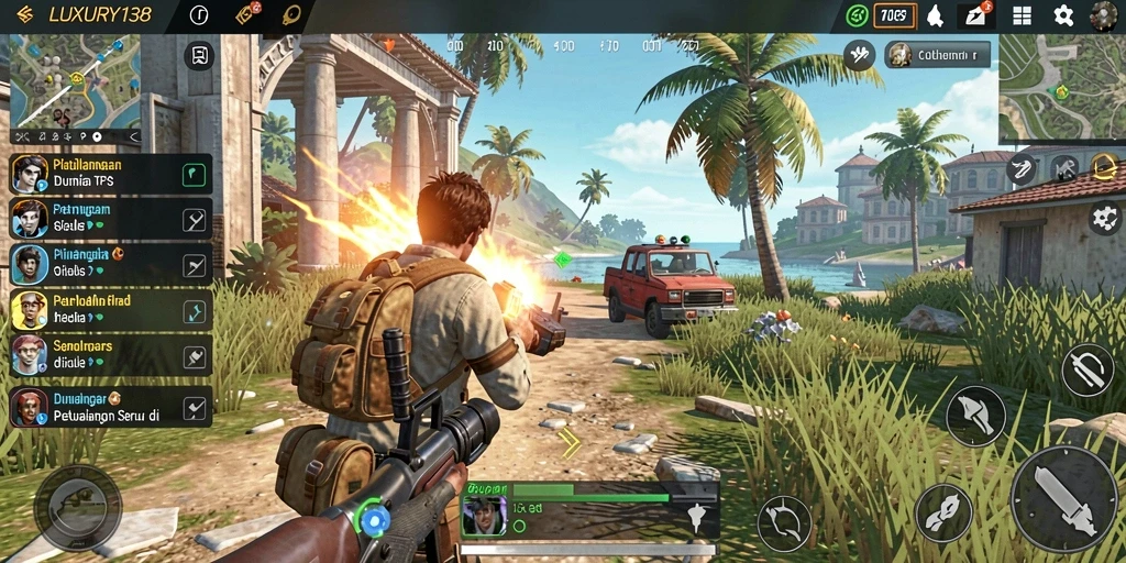 Tampilan gameplay menegangkan dan mendebarkan dalam LUXURY138.
