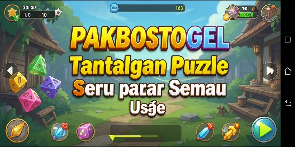 Tampilan gameplay PAKBOSTOGEL yang menarik dan menantang.