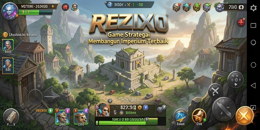 Tampilan gameplay <strong>REZIXO</strong> yang mendebarkan dan strategis.