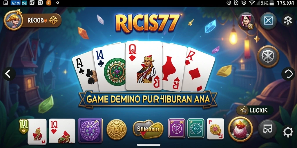Tampilan gameplay seru dari RICIS77 yang mengasyikkan dan menantang.