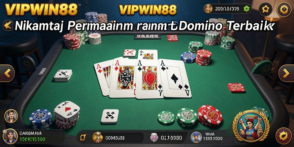 Tampilan gameplay seru di VIPWIN88 dengan berbagai mode Domino.